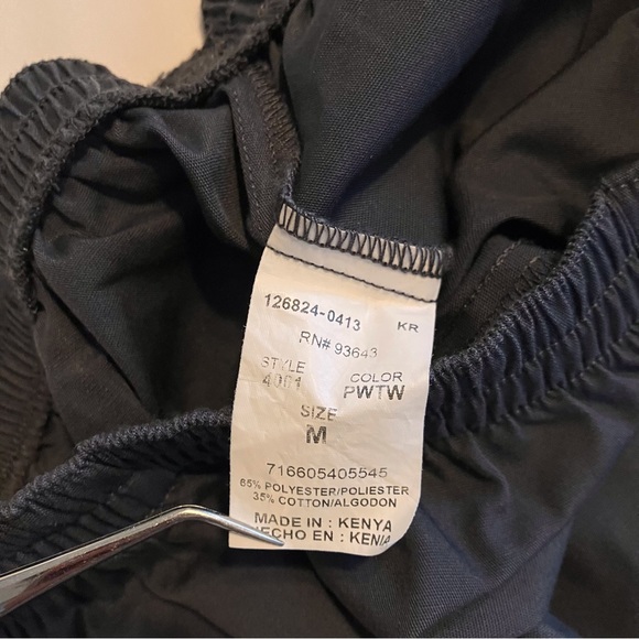 Cherokee workwear elastic waist scrub pants. Size M, Pewter Gray - Picture 4 of 8